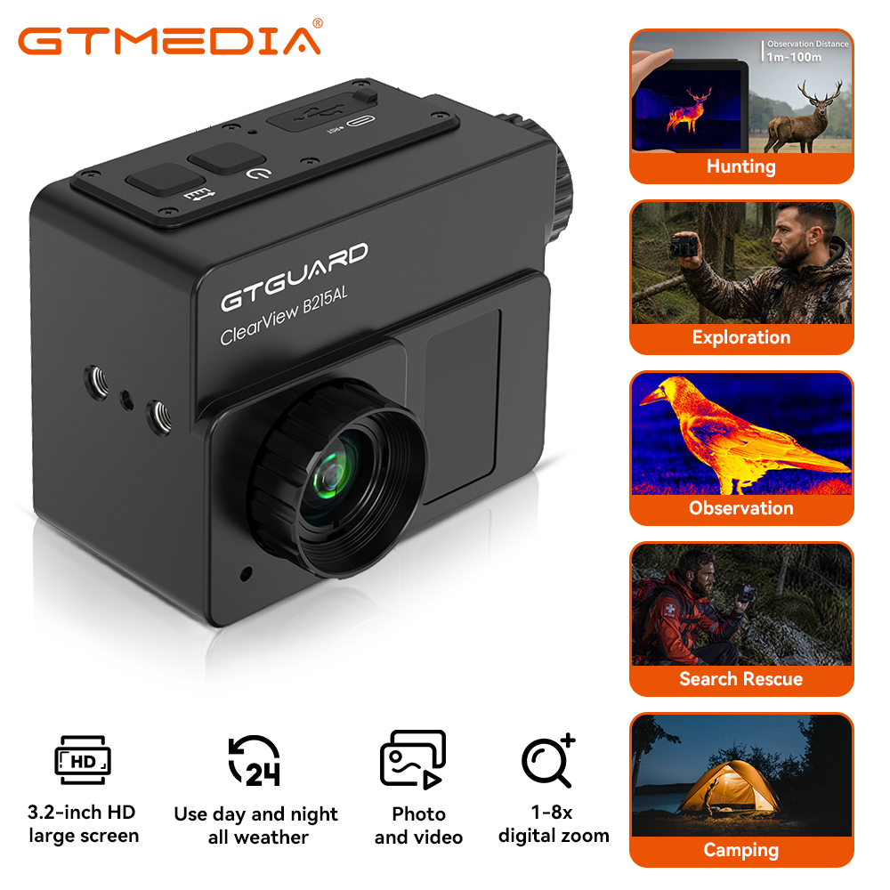 Thermal Scope Night Vision Monocular - GTGUARD B215AL Visore Termico con Risoluzione