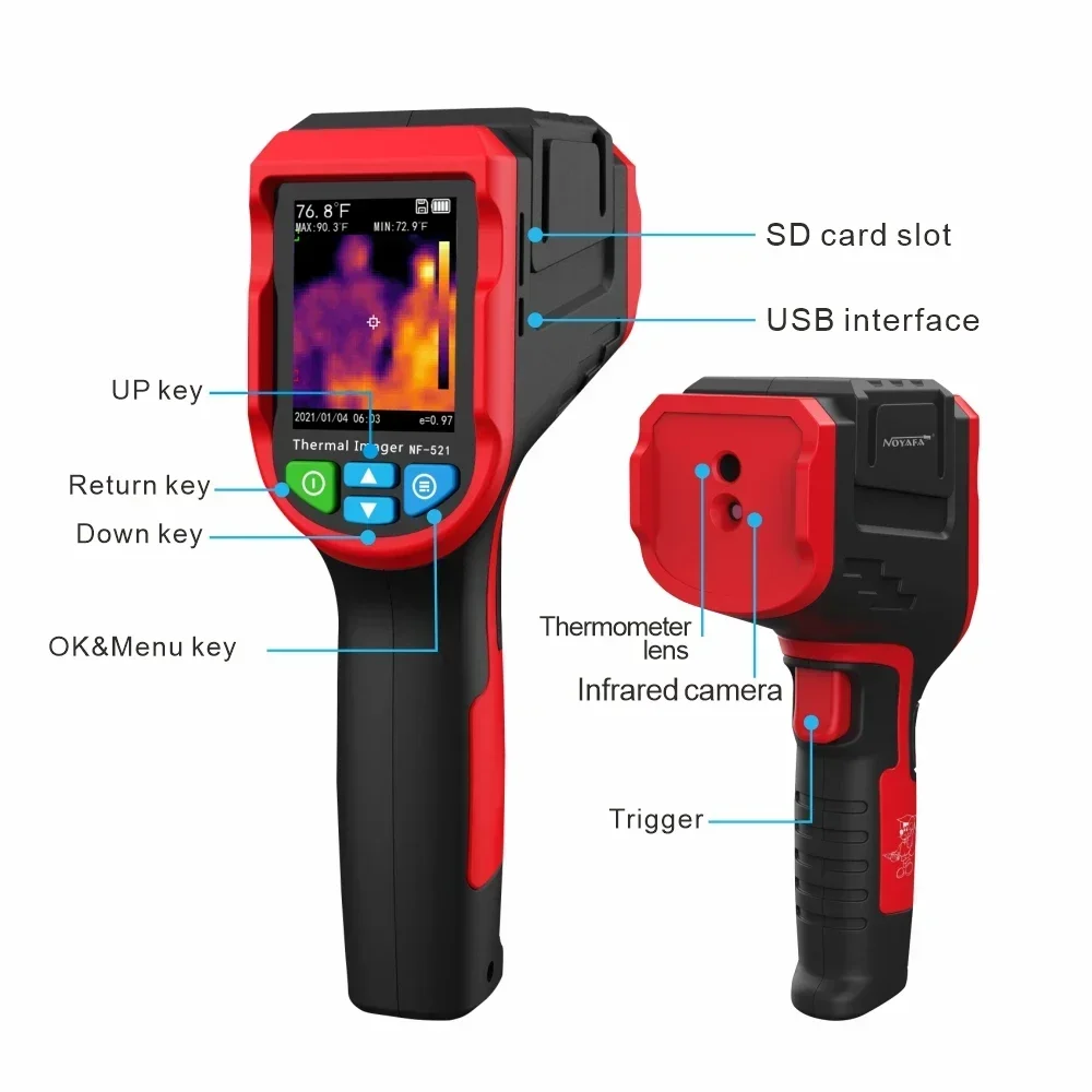 Telecamera termica a infraross - Nf 521 Thermal Imaging Camera recensione e prezzo